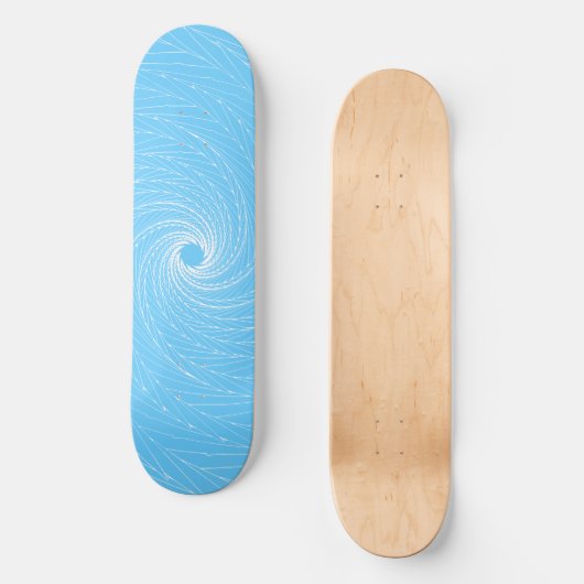 Blue Vortex Skateboard (Vorderseite)