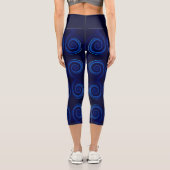 Blue Vortex Spiritual Chakra Yoga Leggings (Rückseite)