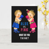Blue Vs Pink Boxen Bies Geschlecht Enthüllung S Karte (Gelbe Blume)