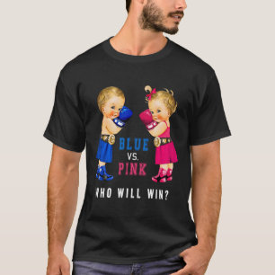 Blue Vs Pink Boxing Babys Geschlecht Party s T-Shirt