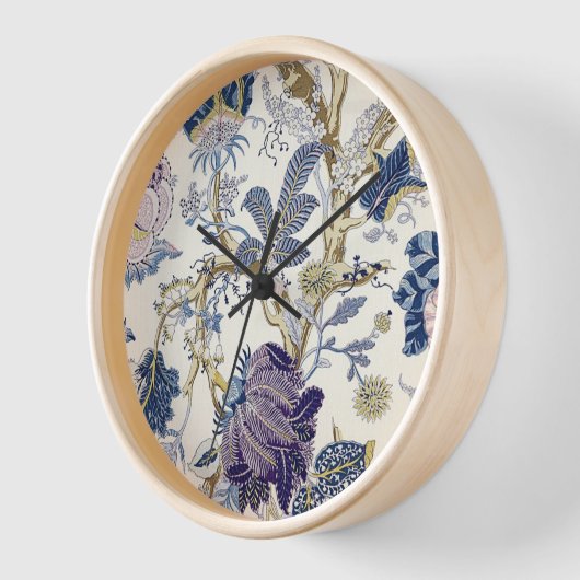 Blue W. Morris Pattern Wall Clock Uhr (Winkel)