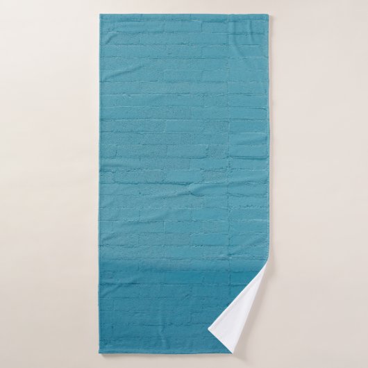 BLUE WALL BRICKS BADEHANDTUCH (Badehandtuch)