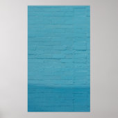 BLUE WALL BRICKS POSTER (Vorne)