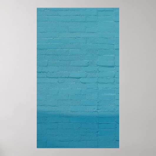BLUE WALL BRICKS POSTER (Vorne)