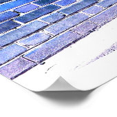 Blue Wall Poster (Ecke)