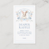 Blue Wappen Bunny Baby Boy Dusche Windelwanne Wind Begleitkarte (Vorderseite)