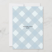 Blue Wappen Sailor Junge Erste Heilige Kommune Einladung (Rückseite)