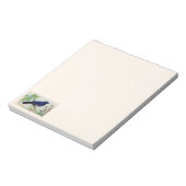 Blue Warbler Notepad Notizblock (Rotiert)