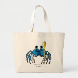 Blue Warrior Crab, MeWarriorWoman auf Twitch Jumbo Stoffbeutel