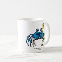 Blue Warrior Crab, MeWarriorWoman auf Twitch Kaffeetasse