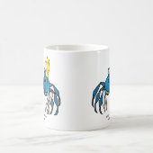 Blue Warrior Crab, MeWarriorWoman auf Twitch Kaffeetasse (Mittel)
