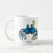 Blue Warrior Crab, MeWarriorWoman auf Twitch Kaffeetasse (Links)