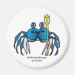 Blue Warrior Crab, MeWarriorWoman auf Twitch Magnet
