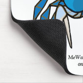 Blue Warrior Crab, MeWarriorWoman auf Twitch Mousepad (Ecke)