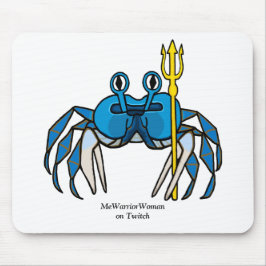 Blue Warrior Crab, MeWarriorWoman auf Twitch Mousepad