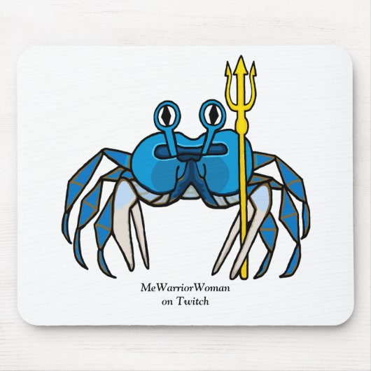 Blue Warrior Crab, MeWarriorWoman auf Twitch Mousepad (Vorne)