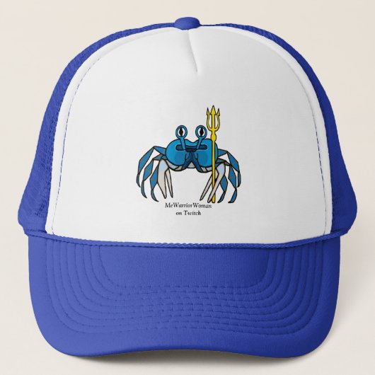 Blue Warrior Crab, MeWarriorWoman auf Twitch Truckerkappe (Vorderseite)