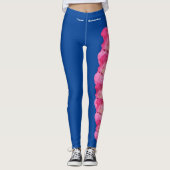 Blue Washington Staat Rhododendron Blume Leggings (Vorderseite)