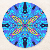 BLUE WASSER RUNDER PAPPUNTERSETZER (Vorderseite)