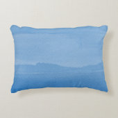 Blue Wasserfarbe Ombre mit Namen Dekokissen (Vorderseite)