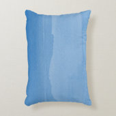 Blue Wasserfarbe Ombre mit Namen Dekokissen (Vorderseite(Vertikal))