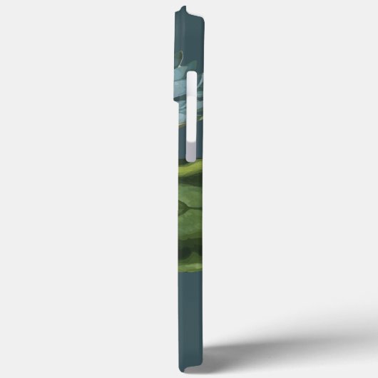 Blue Wasserlilie Unique Case-Mate iPhone Case (Rückseite / Links)