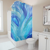 Blue Water Abstrakt Duschvorhang (Beispiel)
