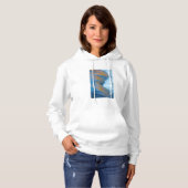 Blue Water abstrakt, Kanada Hoodie (Vorne ganz)