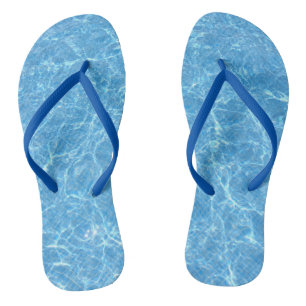 Blue Water Aqua Elegante Template Erwachsene Slim Badesandalen