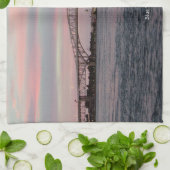 Blue Water Bridge Küchentuch (Gefaltet)