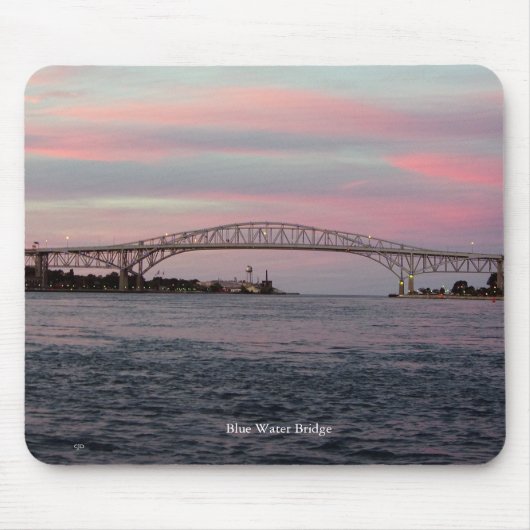 Blue Water Bridge Mauspad (Vorne)