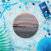 Blue Water Bridge Pappteller (Party)