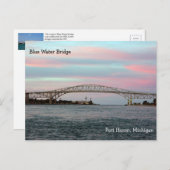 Blue Water Bridge Postkarte (Vorne/Hinten)