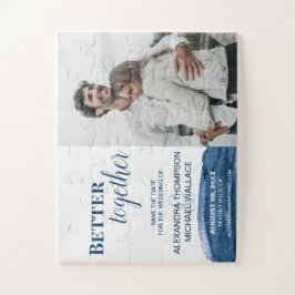 Blue Water color Better Together Foto Puzzle