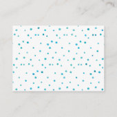 Blue Water Color Book Request Baby Showkarte Begleitkarte (Rückseite)