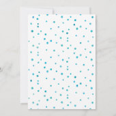 Blue Water Color Boy Baby Dusche Einladung (Rückseite)