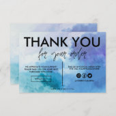 Blue Water Color Danke Media Insert (Vorne/Hinten)