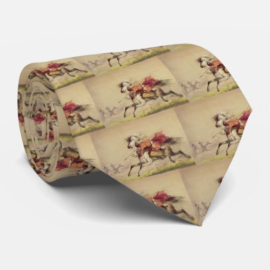 Blue Water Creek Battle by Alfred Jacob Miller Krawatte (Gerollt)