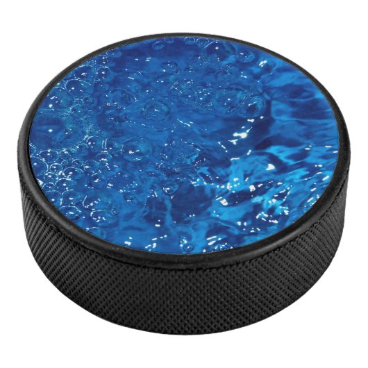 Blue water  eishockey puck (3/4)