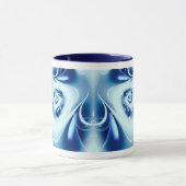 Blue Water Fine Fraktal Art Tasse (Zentrum)