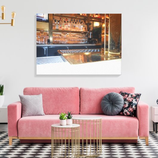 Blue Water Grill Leinwanddruck (Insitu (Wohnzimmer))