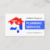 Blue Water Layer Plumbing Visitenkarte (Vorderseite)