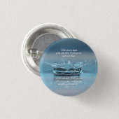 Blue Water Life nie Durst Bible Verse John Button (Vorne & Hinten)