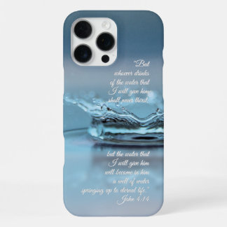 Blue Water Life nie Durst Bible Verse John iPhone 16 Pro Max Hülle
