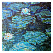 Blue Water Lilies by Monet Fliese (Vorderseite)