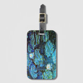 Blue Water Lilies by Monet Gepäckanhänger (Vorderseite Vertikal)