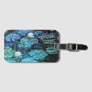 Blue Water Lilies by Monet Gepäckanhänger
