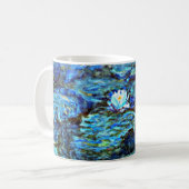 Blue Water Lilies by Monet Kaffeetasse (Vorderseite Links)
