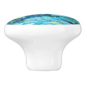 Blue Water Lilies by Monet Keramikknauf (Seitenansicht)