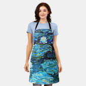 Blue Water Lilies by Monet Schürze (Getragen)